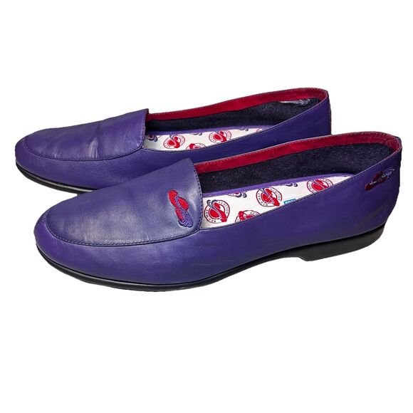 Vintage Grasshoppers by Keds Red Hat Society Limited Ed Purple Leather Sz 8.5 - Picture 2 of 7